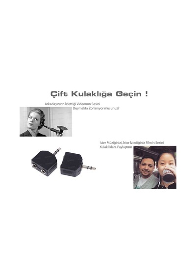 Dark Dk-Cb-Au35X235 3.5Mm Stereo 2X Kulaklık Çoklayıcı