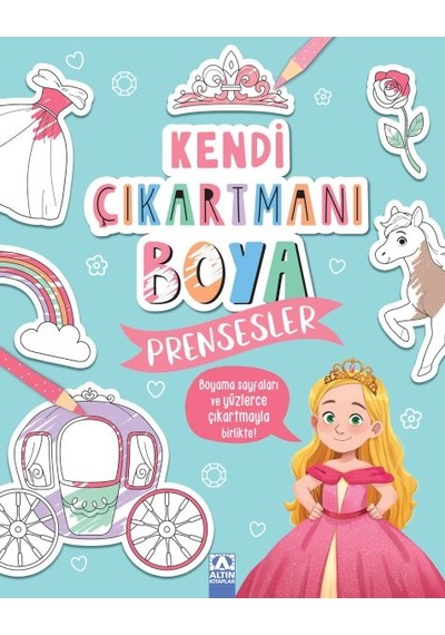 Kendi Çıkartmanı Boya - Prensesler - Aıaı-883674
