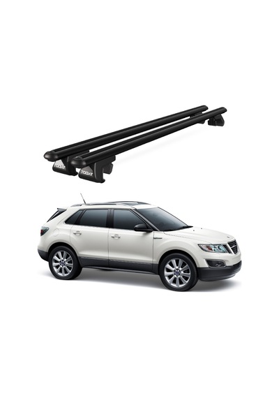 Venüs Saab 9 4x 2011-2012 Uyumlu Siyah Ara Atkı Port Bagaj Tavan Barı