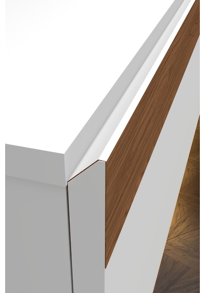 Pureline Tech Led Işıklı Tv Ünitesi 180 Cm - Modern Tv Sehpası - Beyaz Çam