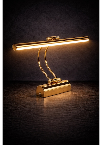 Merwish 35 Cm Flüt Led Aplik 3200k Sarı Işık Kablolu Duvar Apliği 220v Elektrik Bağlantılı Modern Tasarım 35cm 3200k Gold
