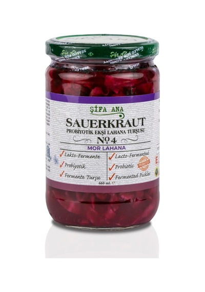 Sauerkraut Ekşi Lahana Turşusu No4 Mor Lahana 660cc.