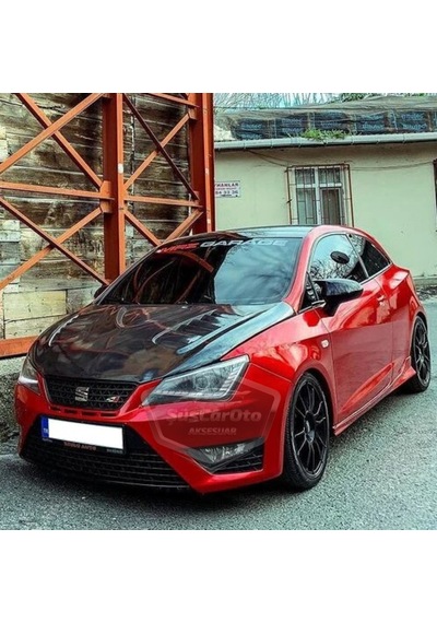 ŞüsCarOto Seat İbiza MK4 2009-2017 Batman Yarasa Ayna Kapağı Piano Black ABS Plastik (00)