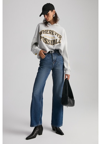 Grımelange Possıbılıty Kadın Nakışlı Baskılı Kapüşonlu Grimelanj Sweatshirt