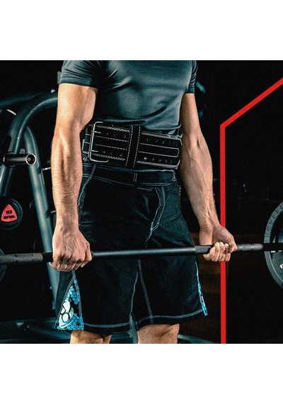 Hhr Ağırlık Kaldırma Kemeri Süet Çift Prong Power Kemer Gym Bodybuilding 10 Mm Kalınlığında Ağırlık Kaldır