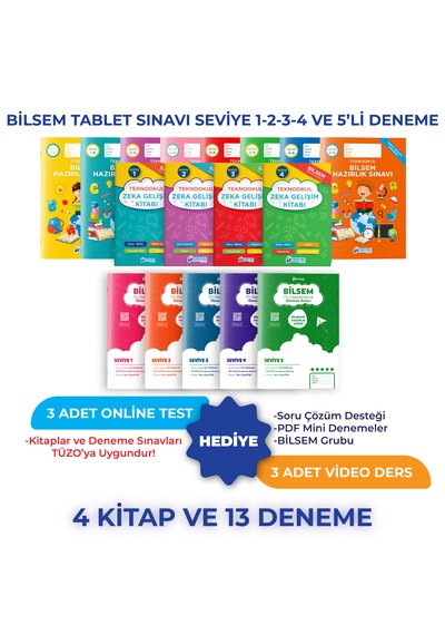 Bilsem Tablet Sınavı Seviye 1-2-3-4 Ve 5'li Deneme