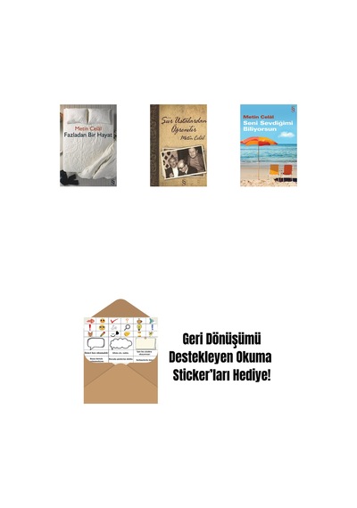 Fazladan Bir Hayat + Şiir Ustalardan Öğrenilir + Seni Sevdiğimi Biliyorsun + Okuma Sticker'ları