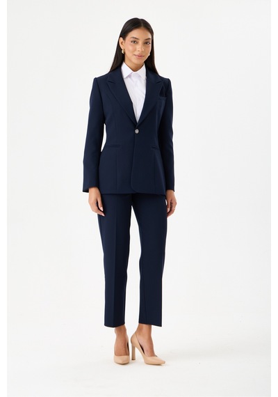 Velnara Moda Lacivert Mülakat Klasik Kadın Takım Elbise- Tek Düğme Ceket & Dar Paça Pantolun Lacivert - 918605984 Lacivert Velnara Moda Lacivert Mülakat Klasik Kadın Takım Elbise- Tek Düğme Ceket & Dar Paça Pantolun Lacivert - 918605984 Lacivert