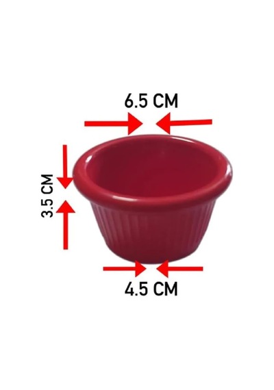 Reçellik Ve Kahve Yanı Kasesi,sosluk,sunumluk Mini 6lı Şeffaf Renk Çok Renkli
