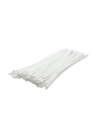 Beyaz Plastik Kablo Bağı, 3.6x300 Mm, 100 Adet, Cırt Kelepçe Diğer