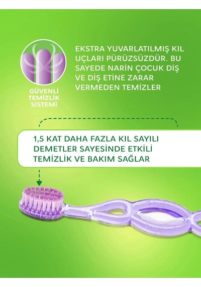 .kids Ekstra Soft Diş Fırçası 3-7 Yaş Çok Renkli