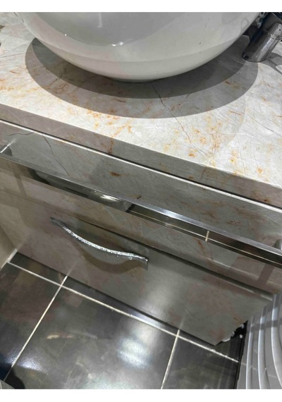 İbmtü580 Mutfak Tezgah Üstü Kendinden Yapışkanlı Folyo Kaplama Mermer Desen 70cmx100cm