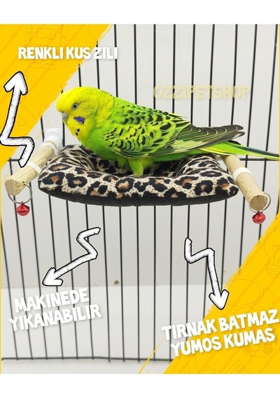 Muhabbet Kuşu Oyuncak Yatak + Süpriz Hediye
