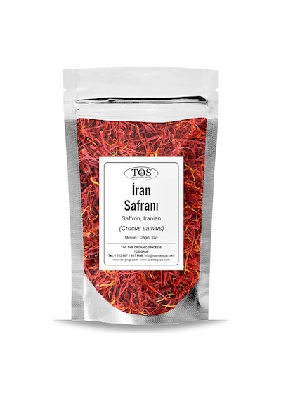 Tos The Organic Spices Safran İran 1 G Crocus Sativus