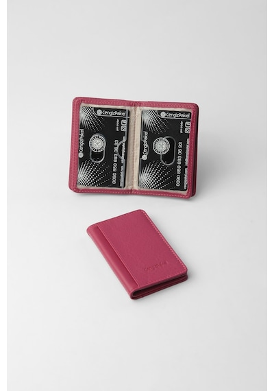 Cengiz Pakel Hakiki Deri Kartlık - 2506 - Fuşya Çok Renkli