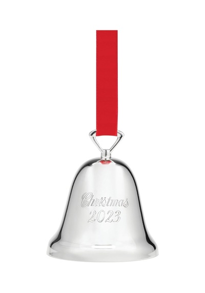 Lexroo 2023 Silverplate Christmas Yıllık Çan, 0.31, Metalik Kırmızı