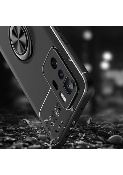 Xiaomi Poco X3 Gt Kılıf Zore Ravel Silikon Kapak Siyah