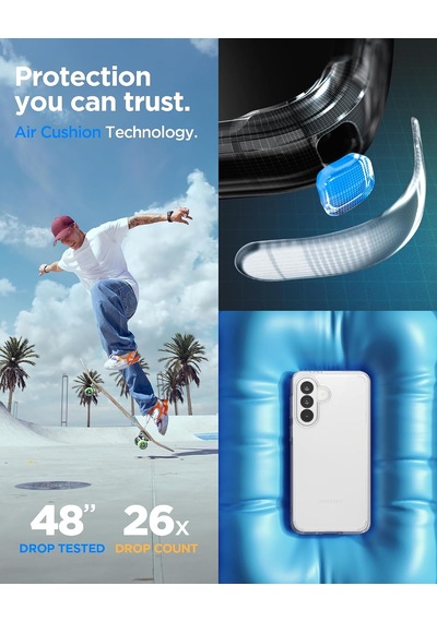 Galaxy A37 İle Uyumlu Şeffaf Kılıf Ultra Hybrid Crystal Clear - Acs11133