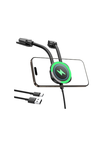 Baseus Primetrip C03s Pro 15w Magsafe Uyumlu Araç İçi Kablosuz Şarj Tutucu - Siyah