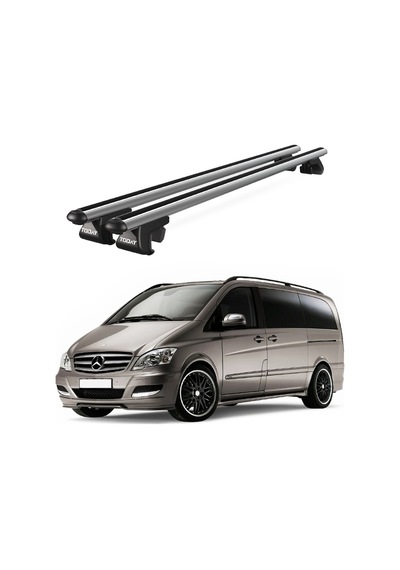 Venüs Mercedes-benz Vito W639 2003-2014 Uyumlu Gri Ara Atkı Port Bagaj Tavan Barı