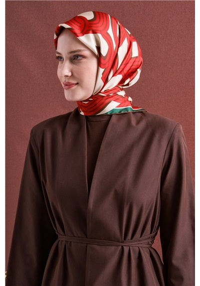 Armine Saf İpek Sura Eşarp 9614d 82 Morcivert