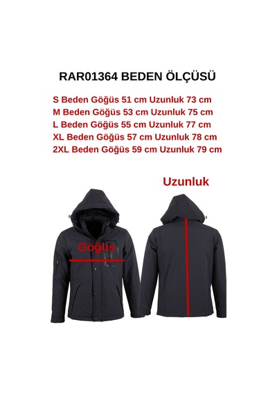 Modarar Erkek Su Ve Rüzgar Geçirmez Softshell Mont Rar01364 Füme
