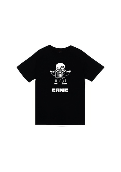 Stoned&Fame Undertale Baskılı T-shirt SIYAH