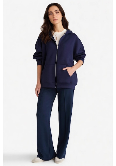 Defacto Relax Fit Normal Bel Düz Paça Modal Pantolon G2912ax25aunv245 Lacivert