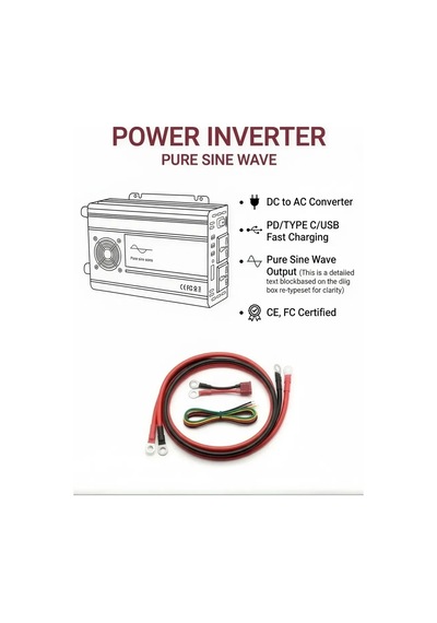 Lisinya 1000w Tam Sinüs İnverter 12v Dc 220v Ac Çevirici Usb Çıkışlı Araç Karavan Solar Güç Dönüştürücü Lisinya