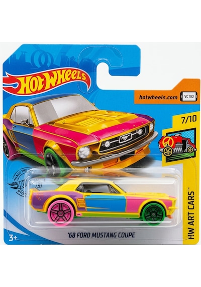 Hot Wheels '67 Ford Mustang Coupe - Hw Art Cars - 2019 - Fyc26 1/64 Çok Renkli