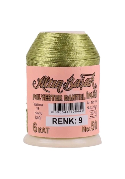 Hubrendy Tedarik Altınbaşak Oya Ve Dantel İpi 20 Gr - Royaleks - No: 009