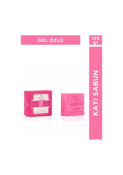 Volkan Ates Natural & Beauty Gül Katı Doğal Sabun 125 G