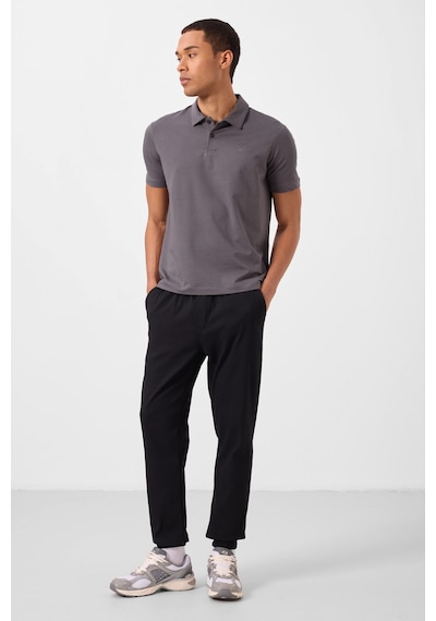 Tommylife Siyah Standart Fit Dokuma Hafif Esnek Chino Erkek Pantolon - 82176 Siyah