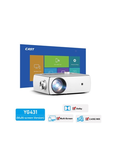 AAO YG430 1920x1080p 220 Ansi / 3700 Lümen WIFI Projeksiyon