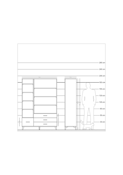 Hyperion Dolap 9 Raflı 4 Çekmeceli 132x44x195 Antrasit-antrasit/antrasit Antrasıt/antrasıt - Antrasıt Hyperion Dolap 9 Raflı 4 Çekmeceli 132x44x195 Antrasit-antrasit/antrasit Antrasıt/antrasıt - Antrasıt