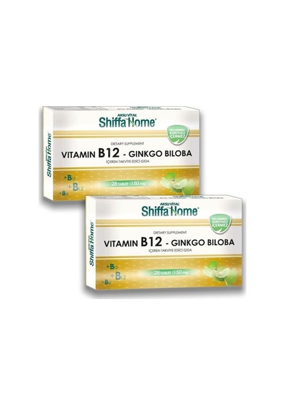 Aksu Vital Home Vitamin B12 Ginkgo Biloba 150 MG 28 Tablet 2 Adet