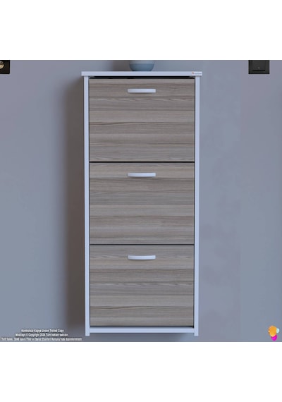 Modilayn West Asma Kapı Önü 52x116x 26 Cm Lik 3 Düşer Kapak 6 Göz Bölmeli Ayakkabılık Beyaz - Cordoba Modilayn West Asma Kapı Önü 52x116x 26 Cm Lik 3 Düşer Kapak 6 Göz Bölmeli Ayakkabılık Beyaz - Cordoba