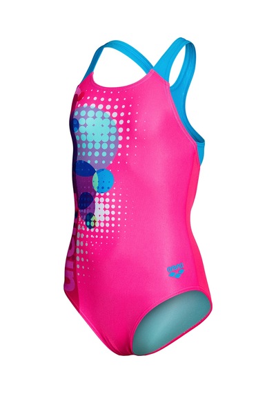 Arena Dots Swimsuit Swim Pro Back Çocuk Pembe Yüzücü Mayo 010745998