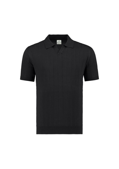 Anthony Jackson Premium Erkek Triko Polo Yaka T-shirt Ravello Siyah