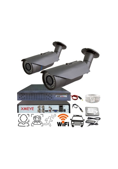 2 Li Araç,yüz,insan Ve Hareket Algılayan 5 Mp Lens 1080p 42 Irled Güvenlik Kamera Seti Bs242 2 Li Araç,yüz,insan Ve Hareket Algılayan 5 Mp Lens 1080p 42 Irled Güvenlik Kamera Seti Bs242