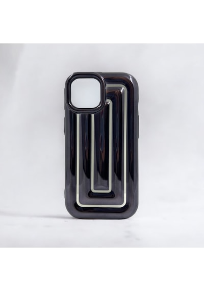 Apple Uyumlu iPhone 13 Pro Max Rudra Seri Labirent Desen 3d Metalik Silikon Kapak