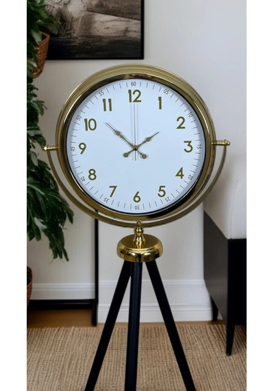 Zentime Heritage Gold Zarif Tripod Ayaklı Saat Çok Renkli