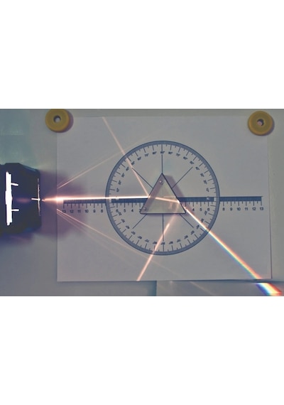 Optik Deney Seti Mercek Seti Işık Kutusu Manyetik Alüminyum Bavulda Manyetik Tahta İle