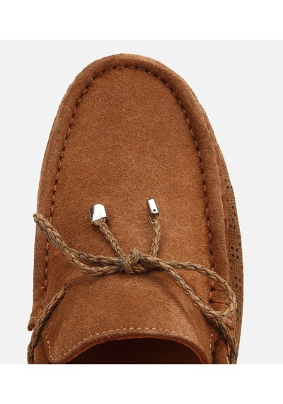 Hotiç Erkek Süet Deri Kahverengi Delikli Günlük Loafer 02ayh319470a420 02ayh319470a420