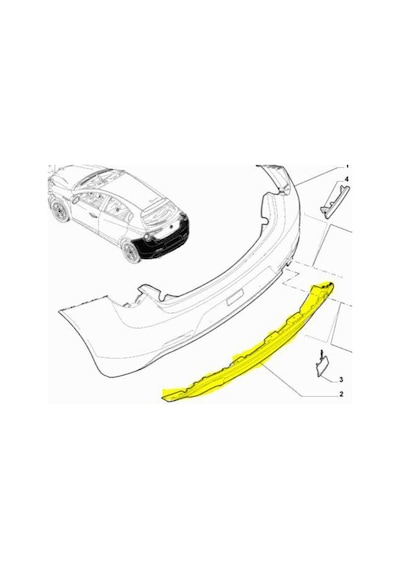 Alfa Romeo Giulietta Arka Tampon Difüzörü Çift Çikis 457087058