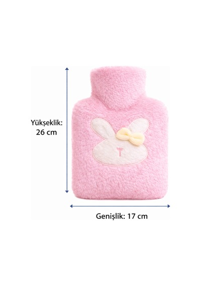 Pembe Peluş Sıcak Su Torbası Regl Ağrısı & Kış İçin El Isıtıcı Renkli