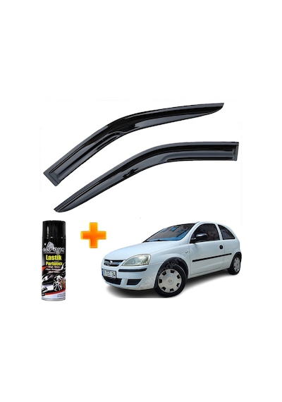 Opel Corsa C Van Mügen Cam Rüzgarlığı 2000-2006 Arası 2 Li Takım +500ml Lastik Parlatıcı