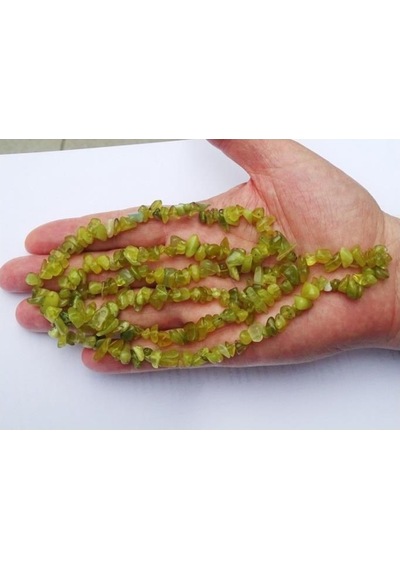 Pozitifdoğaltaş Limon Yeşim-Lemon Jade Kırıktaş Dizi-80 Cm Gümüş