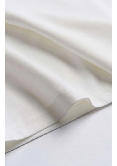 Altamira Erkek Beyaz Stay Göz Baskılı Oversize T-shirt 001