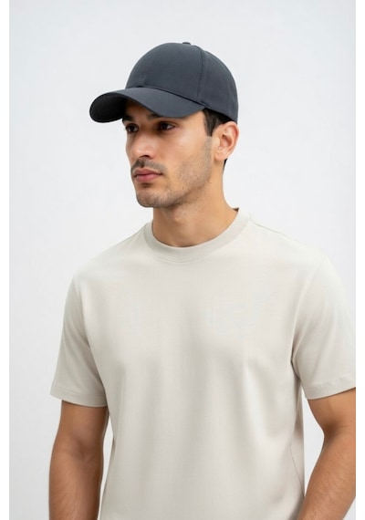 Mollycrush Luxury Unisex Gri Pamuklu Beyzbol Şapkası Premium Casual Outdoor Model Gri